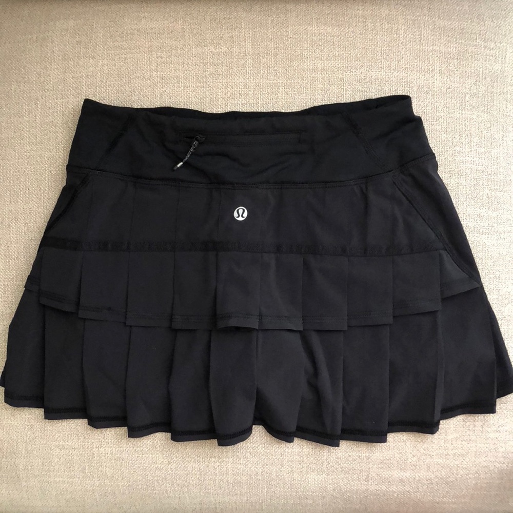 lululemon athletica Black Tiered Athletic Skirt